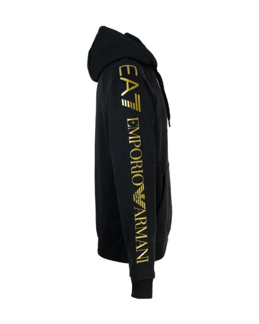 EA7 Blue Logo Zipper Casual Jacket for men