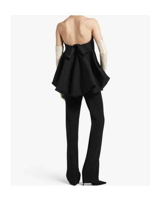 Balenciaga Blue Bow Cape Mini Dress