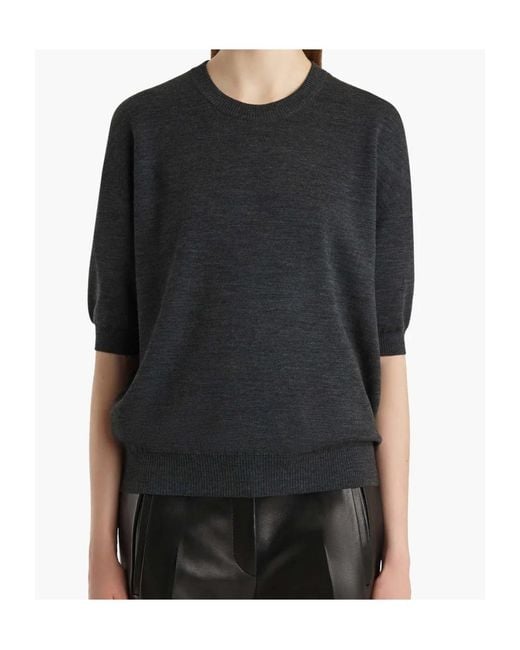 Khaite Black Faye Wool Sweater