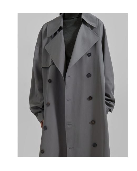 Frankie Shop Gray Mavis Oversized Trench