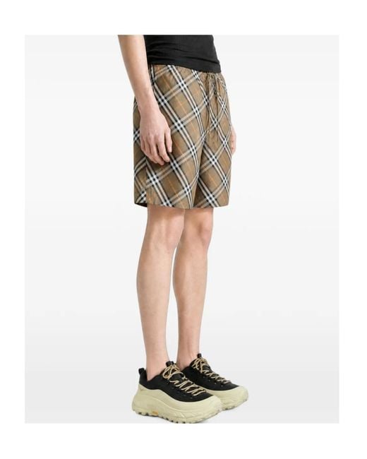 Burberry Multicolor Chcked Drawstring Swim Shorts for men