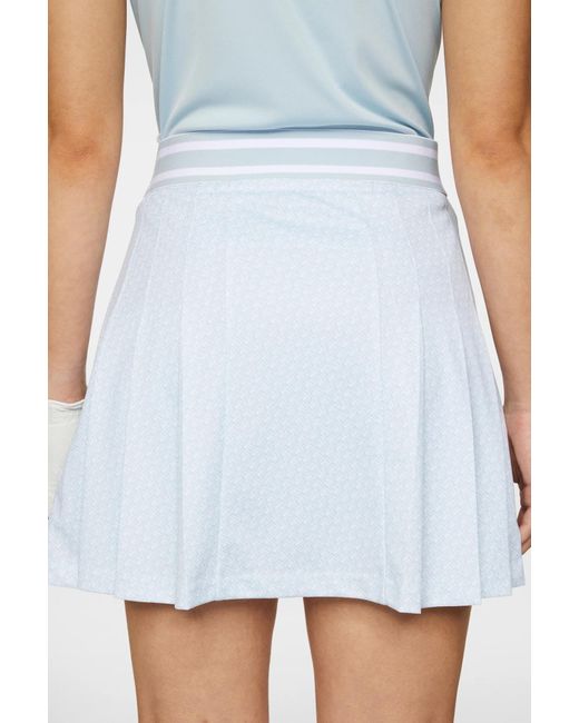 J.Lindeberg Blue Harlow Print Skirt