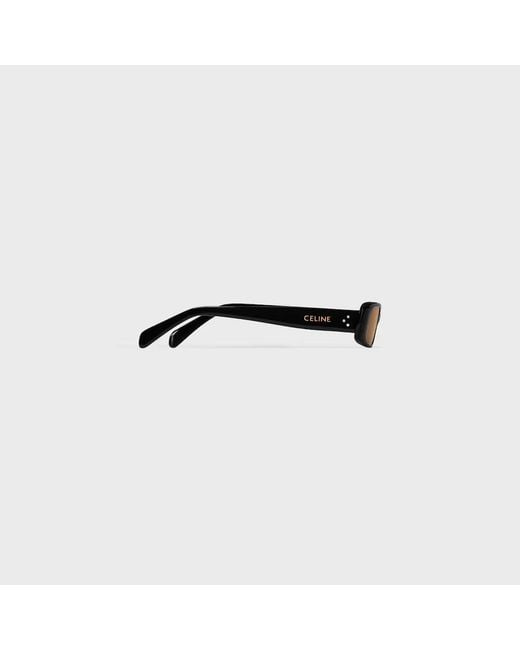 Céline White Rectangular S343 Sunglasses