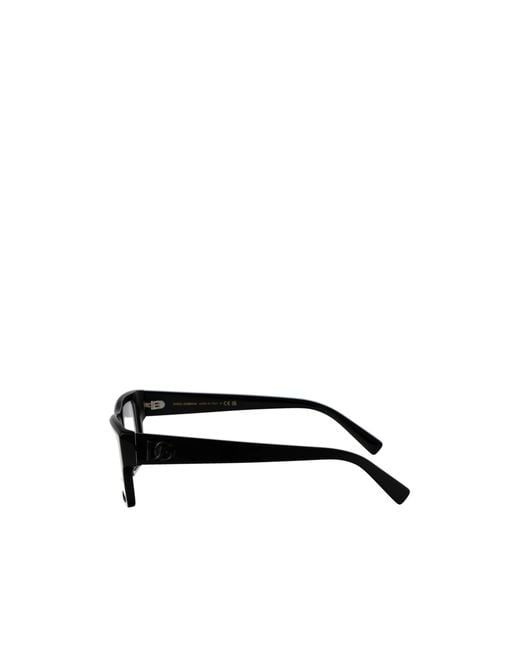 Dolce & Gabbana White Eyewear Square Frame Glasses for men