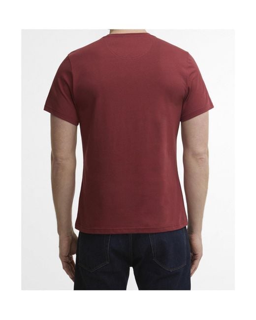 Barbour Logoembroidered Crewneck Tshirt for men