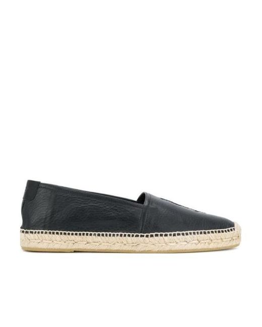 Saint Laurent Blue Cassandre Slip-On Espadrilles for men