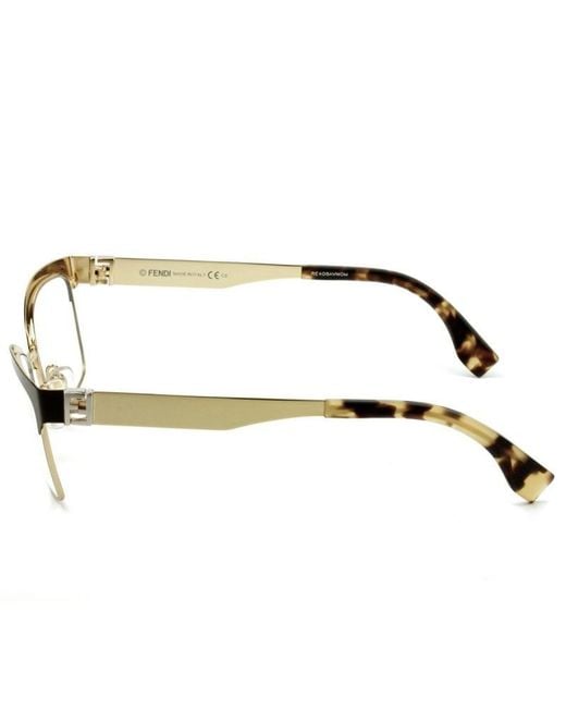 Fendi Multicolor Logo Detail Flat Lens