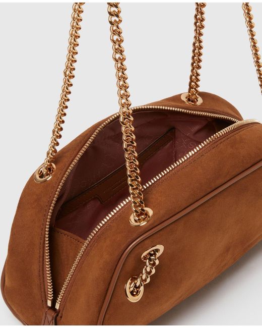 Stella McCartney Brown Brandy Falabella Bowling Shoulder Bag