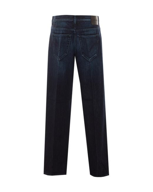 Dondup Blue Straight Leg Jeans
