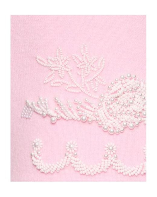 Versace Pink Embroidery Shorts