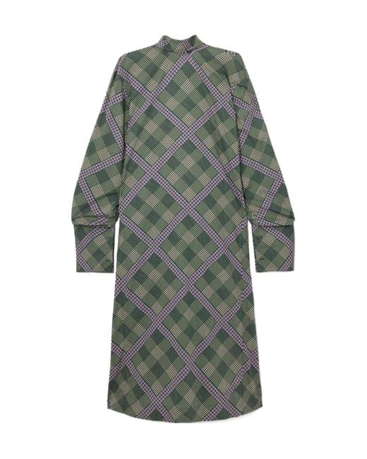 Dries Van Noten Gray Long-Sleeved Dress