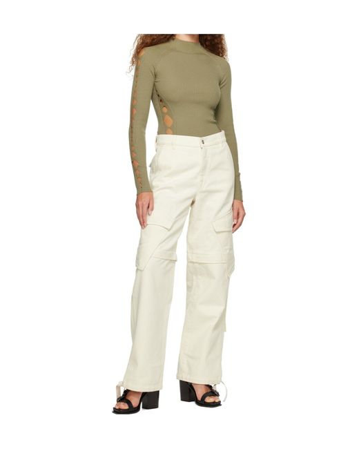 Dion Lee Natural Pocket Work Jeans Pants