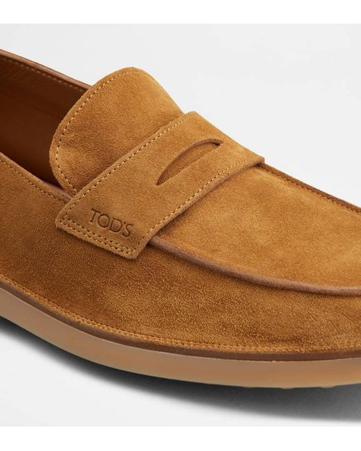 Tod's Brown Ideal Slip-On Loafers for men