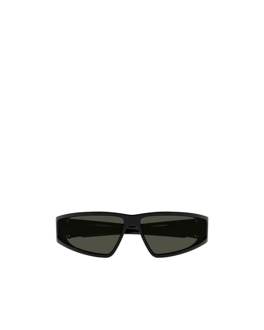 McQueen Black Eyewear Rectangular Frame Sunglasses for men