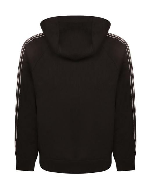 Emporio Armani Blue Striped Zip-Up Sweatshirt for men