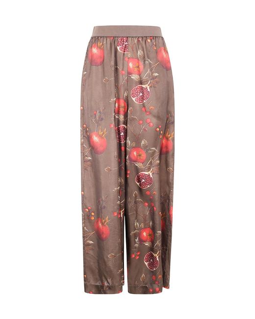Uma Wang Red Graphic Printed Straight-Leg Trousers