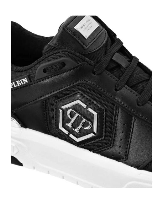 Philipp Plein Black Lo-Top Sneakers Sk8R Plein Low for men