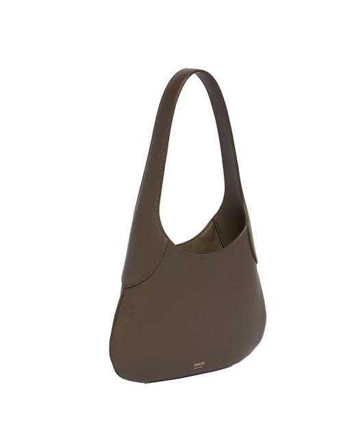 Khaite Brown Logo Printed Tote Bag