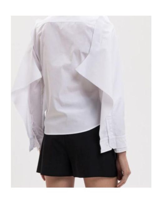 Vetements Blue Long-Sleeve Shirt With A Stand-Up Collar