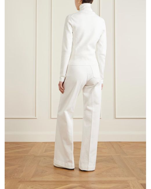Polo Ralph Lauren White Roll-Neck Long-Sleeve T-Shirt
