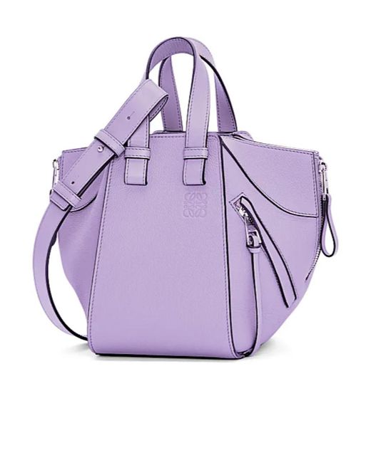 Loewe Purple Compact Hammock Bag