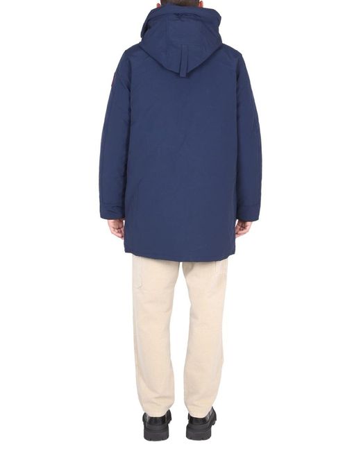 Canada Goose Blue Langford Hooded Parka for men