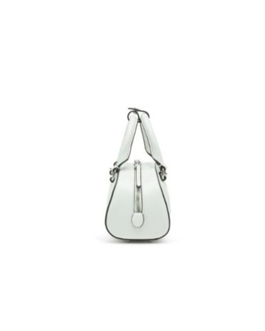 DIESEL White 1Dr 2.0 Dome Debossed-Logo Cross-Body Bag