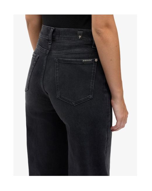 7 For All Mankind Blue Lotta Straight-Leg Jeans