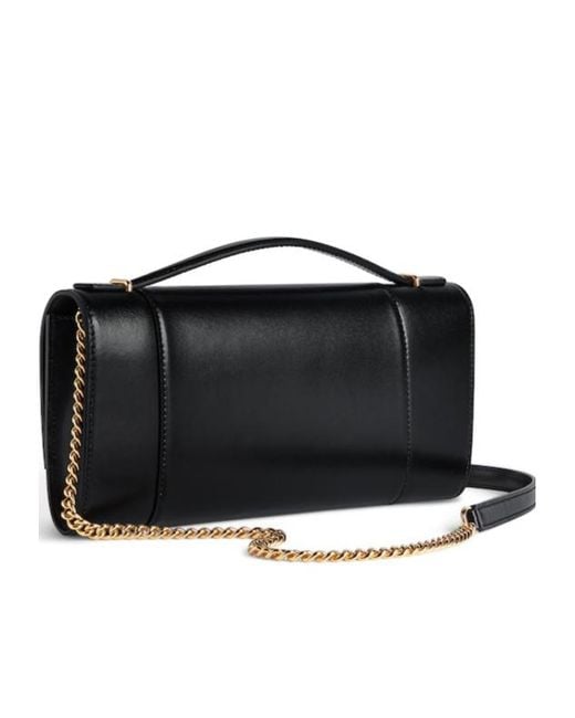 Balenciaga Black Hourglass Chain Pochette Clutch Bag