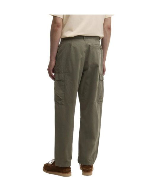 Barbour Green Spey Poplin Relaxed Trousers for men