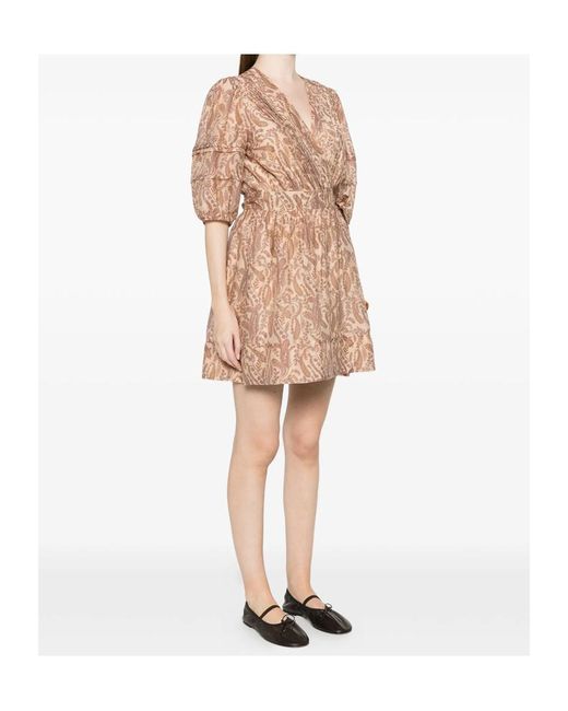 Ba&sh Pink V-Neck Printed Dress