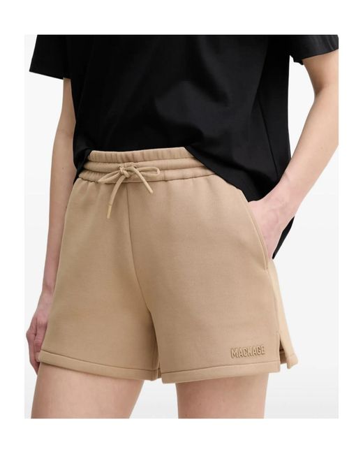 Mackage Natural Summer-R Drawstring Logo Shorts