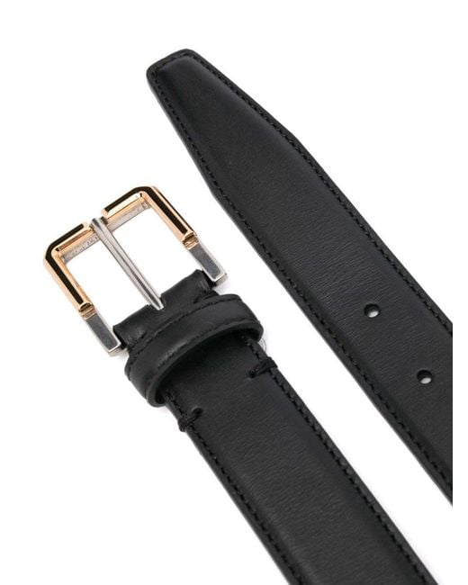 Etro White Leather Belt for men