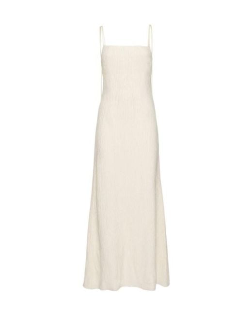 Gabriela Hearst White Suspender Dress
