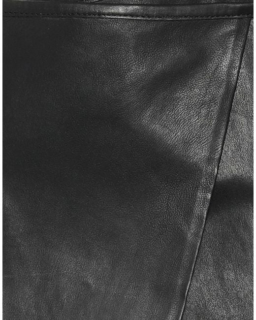 DIESEL Black Stylish Versatile Solid Color Leather Skirt