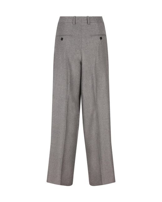 Céline Gray Pleated Trousers