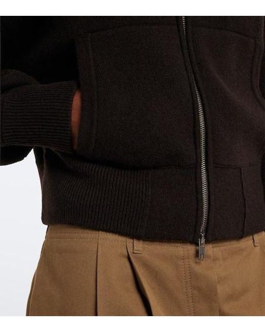 Lisa Yang Black Lilia Cashmere Zipped Cardigan