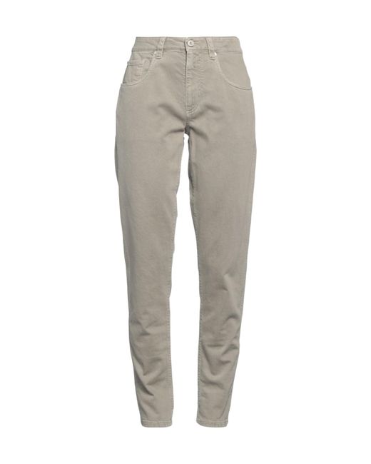 Brunello Cucinelli Gray Denim Trousers
