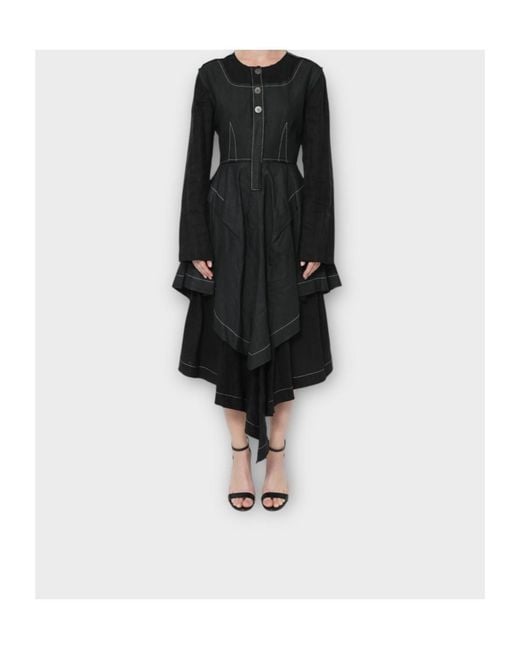 Loewe Black Long Sleeve Dress