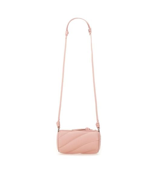 Fiorucci Pink Micro Mella Quilted Crossbody Bag