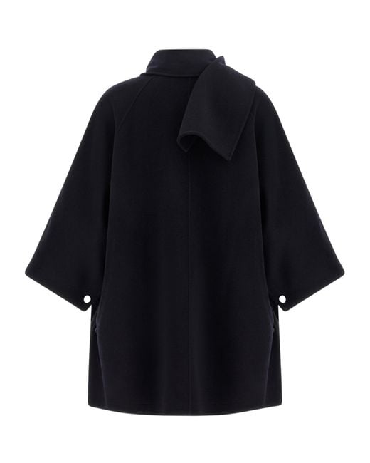 Pinko Blue Cape Coat