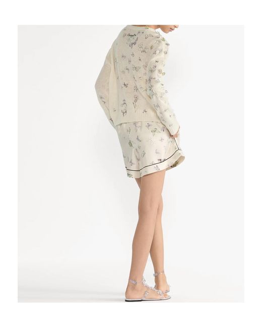 Dior White Embroidered Sweater