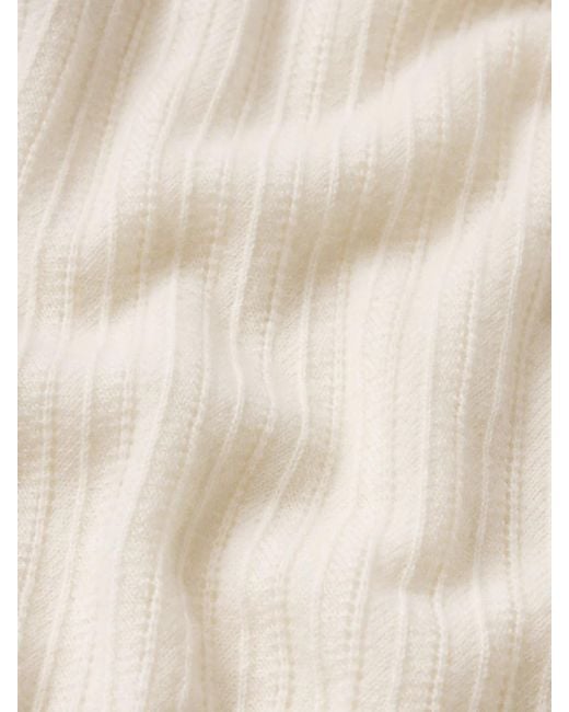 FRAME White Short Sleeve Crewneck Jumper