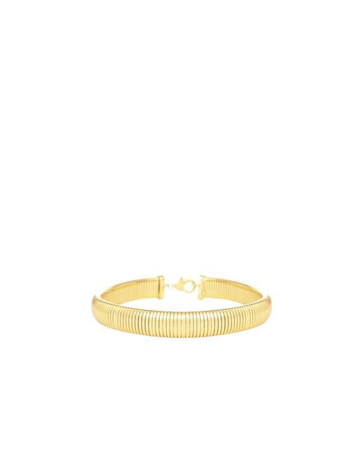 FEDERICA TOSI Yellow Ribbed Chain Bracelet