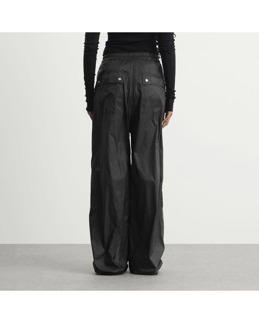 Rick Owens Gray Button Detail Palazzo Pants
