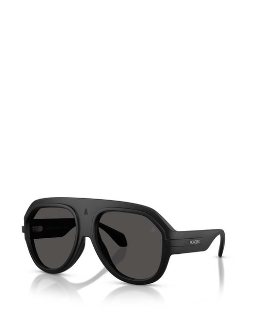Moncler Black Eyewear Aviator Frame Sunglasses for men