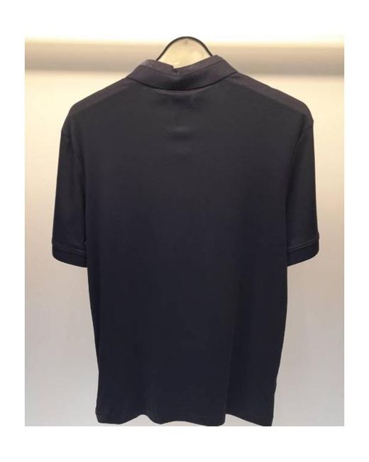 Armani Collezioni Black Logo Short-Sleeved Polo Shirt for men