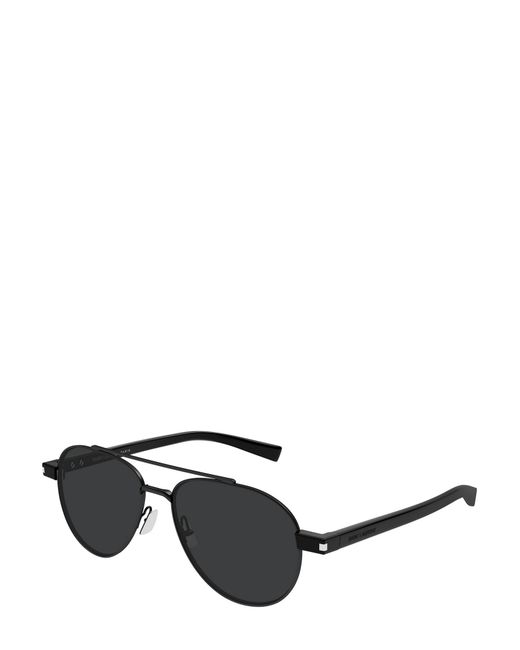 Saint Laurent Multicolor Eyewear Pilot Frame Sunglasses for men
