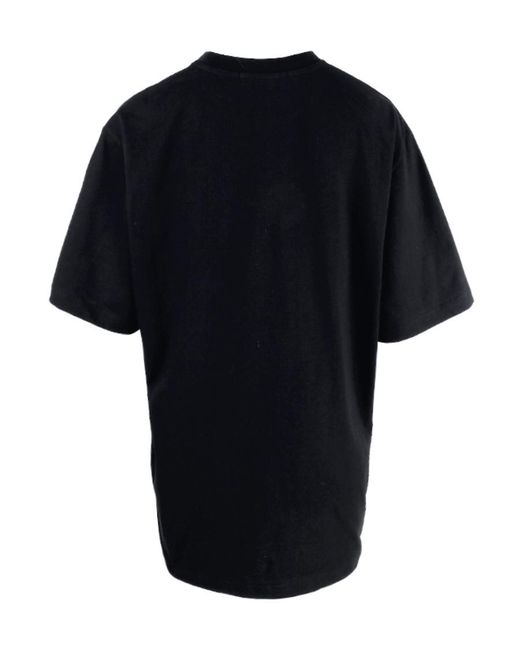 MSGM Black Logo-Print T-Shirt