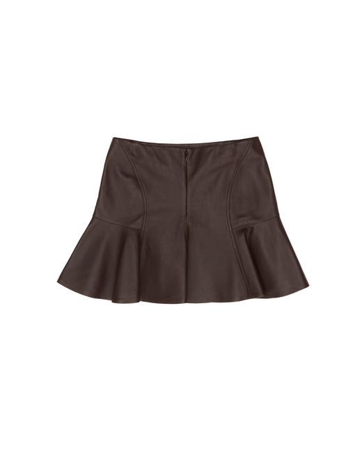 Alaïa Brown Alaïa Mini Skirt